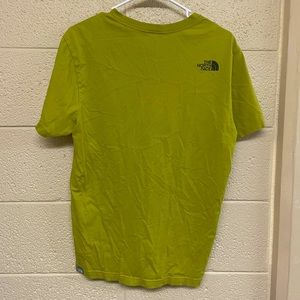 Green North Face tee